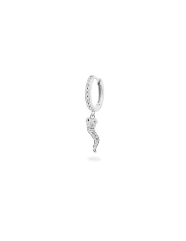 Mono Orecchino hoop RUE DES MILLE Sturdast Ten in argento ORZ-018 M...