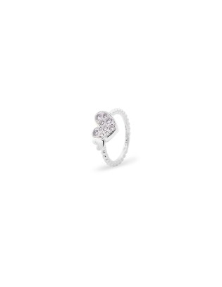 Anello pave oversized RUE DES MILLE in argento ANZ-018 M1 CUO RH Cu...