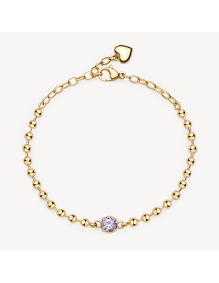 Bracciale BROSWAY DESIDERI In acciaio 304 dorato BEI086 con cristal...