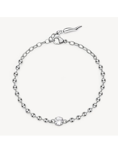 Bracciale BROSWAY DESIDERI In acciaio 304 BEI082 con cristallo e pe...