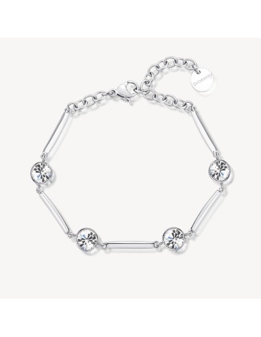 Bracciale BROSWAY AFFINITY BFF162 in acciaio 316L e cristalli Swaro...