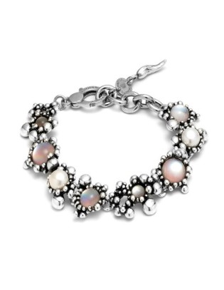 Bracciale GIOVANNI RASPINI Sunrise 11201 in argento 925 perle naturali madreperla e quarzo