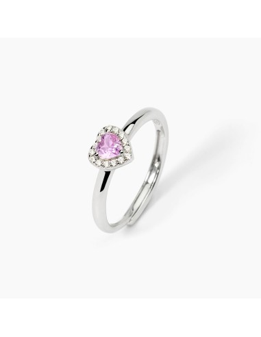 Anello regolabile MABINA Love Affair 523383 in argento tormalina si...