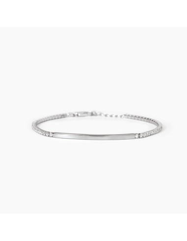 Bracciale Uomo MABINA Gentleman 533818 in argento e cristalli con p...