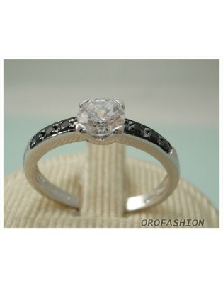 Anello oro 18kt pietre semipreziose effetto DIAMANTI - 902128