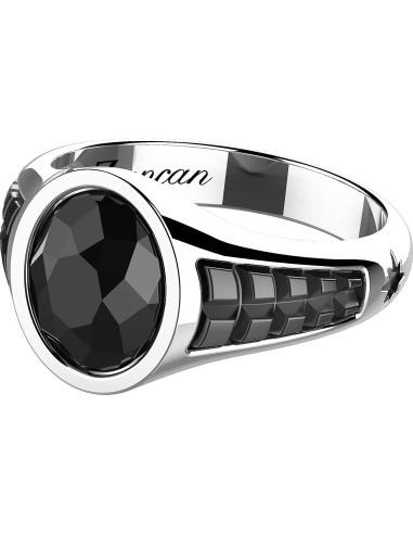 Anello ZANCAN Uomo in argento 925 EXA214 con onice  a solo 135,00 €...