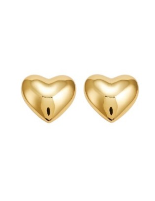 Orecchini a forma di cuore in argento 925 placcato oro giallo HEART...