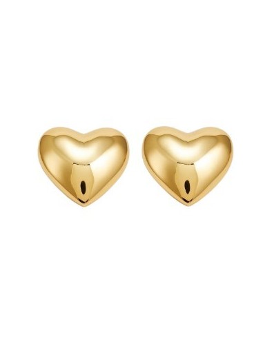 Orecchini a forma di cuore in argento 925 placcato oro giallo HEART...