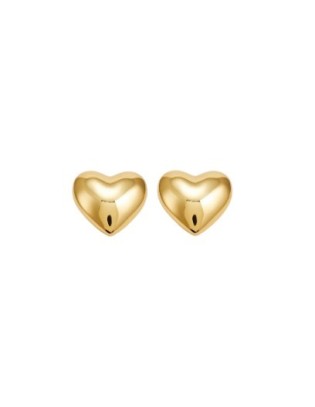 Orecchini a forma di cuore in argento 925 placcato oro giallo HEART...