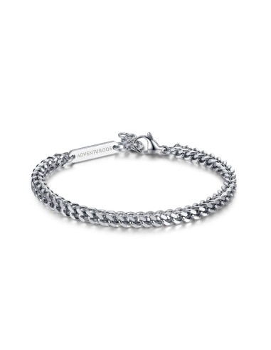 Bracciale Uomo S'AGAPO' RIPPLE in Acciaio 316L SRP17 Catena Spiga q...