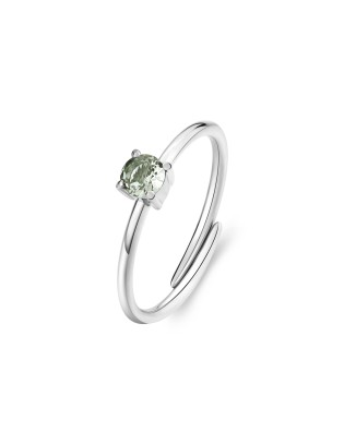 Anello regolabile S'AGAPO' DAZZLY in Acciaio 316L SDZ36 con cristal...