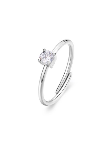 Anello regolabile S'AGAPO' DAZZLY in Acciaio 316L SDZ31 con cristal...