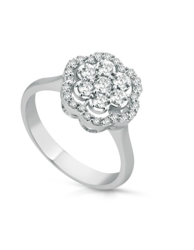 Anello in oro bianco 18Kt con diamanti naturali C-ANAMNESIA/1 only ...