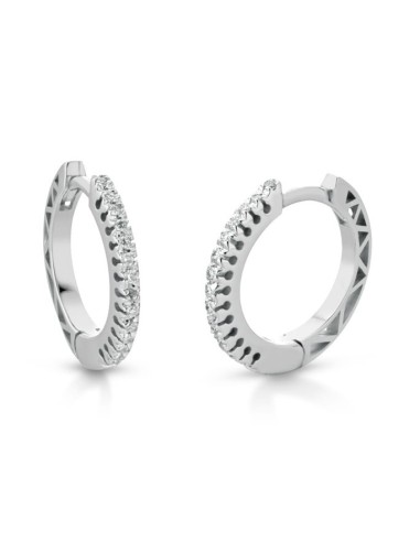 Acquista Orecchini in oro bianco 18Kt con diamanti naturali C-ORCER...