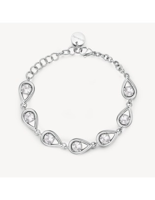 Bracciale BROSWAY Ribbon in Acciaio 316L e cristalli BBN37  a solo ...