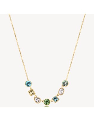 Collana BROSWAY Symphonia in acciaio 316L finitura pvd oro 14K e cr...