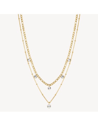 Collana doppio filo BROSWAY Symphonia in acciaio 316L finitura pvd ...