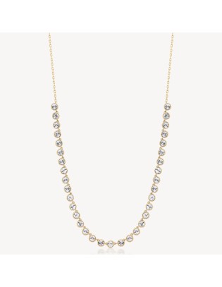 Collana BROSWAY Symphonia in acciaio 316L finitura pvd oro 14K e cr...