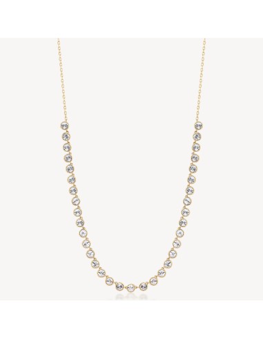 Collana BROSWAY Symphonia in acciaio 316L finitura pvd oro 14K e cr...