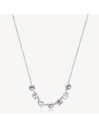 Collana BROSWAY Symphonia in acciaio 316L e cristalli BYM161 only 3...