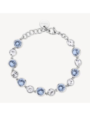 Bracciale BROSWAY Symphonia in acciaio 316L e cristalli bianchi e l...