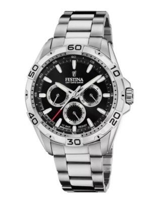 Orologio FESTINA Multifunction F20623/4 nero con cinturino in accia...