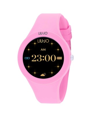 Orologio LIU-JO Smartphone Voice Paint SWLJ127 Pink cinturino in si...