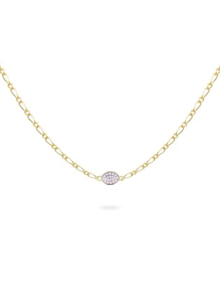 Girocollo RUE DES MILLE Shapes catena cheval in argento dorato con ...