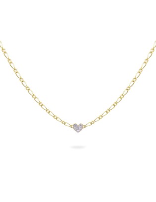 Saldi Girocollo RUE DES MILLE Shapes catena cheval in argento dorat...