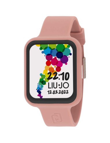 Orologio LIU-JO Smartwatch Voice Fancy SWLJ137 Nude cinturino in si...