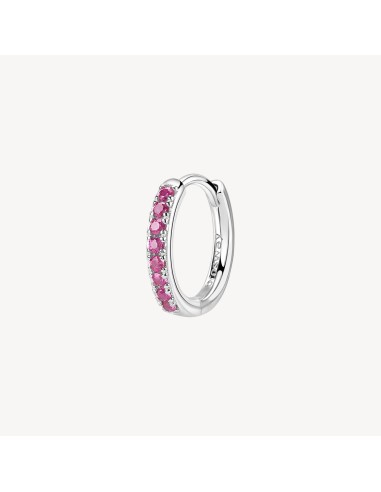 Orecchino cerchietto medio BROSWAY FANCY in argento rodiato 925 e c...