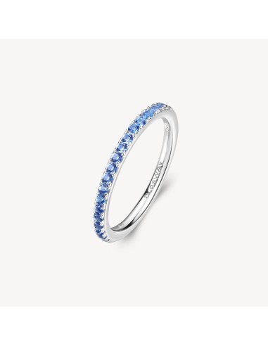 Anello BROSWAY FANCY in argento rodiato 925 e cubic zirconia sapphi...