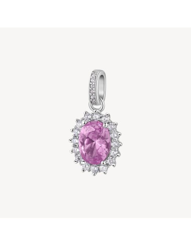 Charm Kate BROSWAY FANCY in argento rodiato 925 e cubic zirconia li...