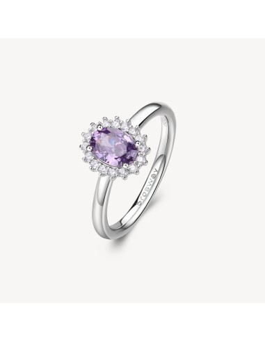 Anello Kate BROSWAY FANCY in argento rodiato 925 e cubic zirconia a...