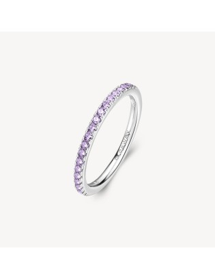 Anello veretta BROSWAY FANCY in argento rodiato 925 e cubic zirconi...