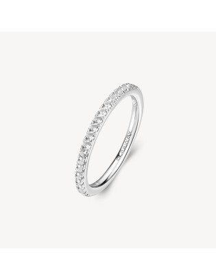 Anello veretta BROSWAY FANCY in argento rodiato 925 e cubic zirconi...