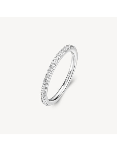 Anello veretta BROSWAY FANCY in argento rodiato 925 e cubic zirconi...