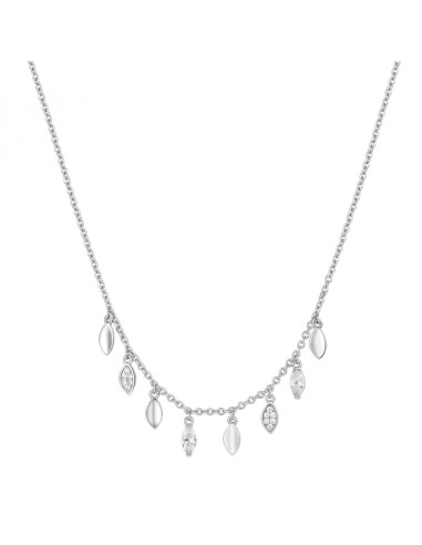 Collana corta ROSATO in argento 925 RZGA10 pendenti a forma di peta...