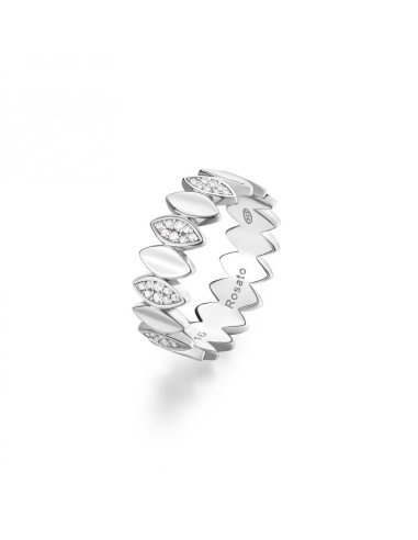 Anello ROSATO in argento 925 RZGA58C Misura 16 petali con cristalli...