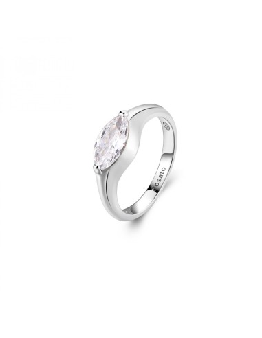 Anello sigillo ROSATO in argento 925 RZGA60S Misura 10 con cristall...