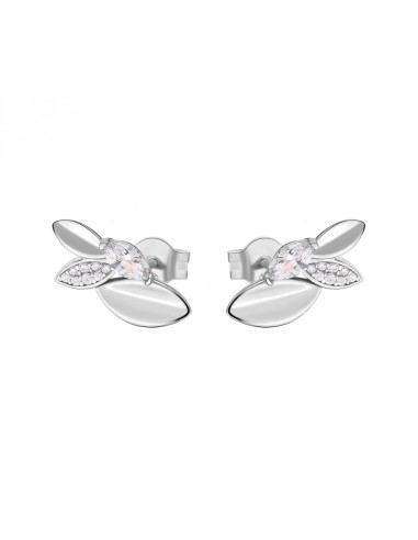 Orecchini ROSATO in argento 925 RZGA50 con cristalli bianchi only 4...