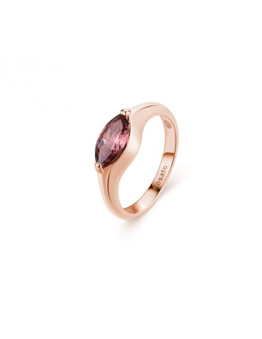 Anello sigillo ROSATO in argento 925 placcato oro rosa RZGA61A Misu...