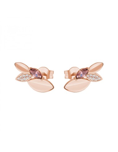 Orecchini ROSATO in argento 925 RZGA51 con cristalli bianchi e rodo...