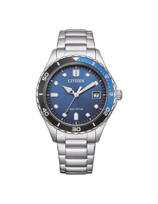 Orologio CITIZEN Marine Unisex AW1821-89L Blue con cinturino in acc...