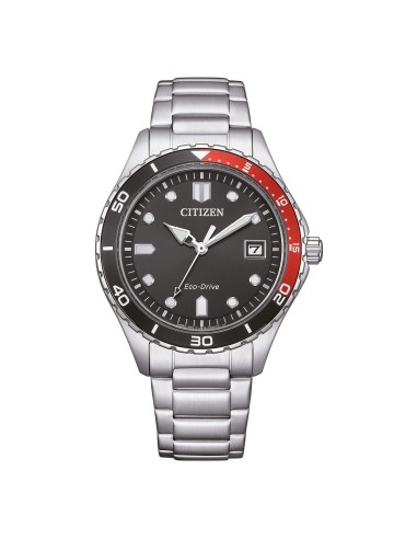 Orologio CITIZEN Marine Unisex AW1820-81E Black con cinturino in ac...