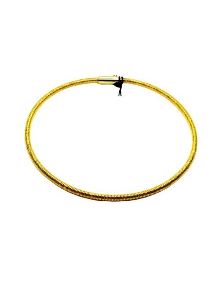Acquista Collana girocollo in bronzo placcato oro giallo finitura d...