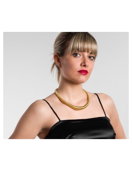 Acquista Collana girocollo in bronzo placcato oro giallo finitura d...