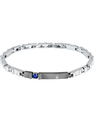 Bracciale MASERATI Sapphire Uomo in acciaio e zaffiro JM224AXO03 on...