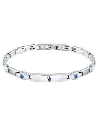 Bracciale MASERATI Sapphire Uomo in acciaio e zaffirI JM224AXO02 on...