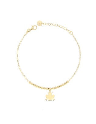 Bracciale RUE DES MILLE Micro 1 in argento 925 dorato con soggetto ...